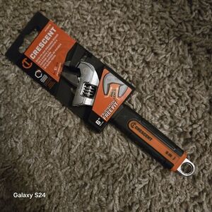 Crescent Adjustable Wrench with Black and Orange Handle